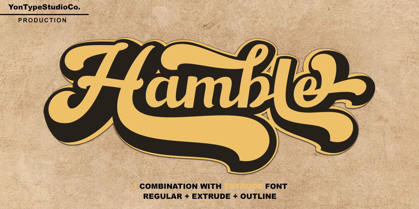 Hamble Font preview
